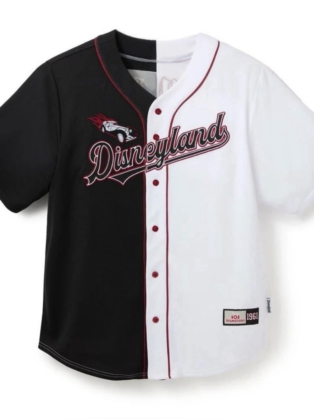 NWT Disneyland Villains Cruella DeVil Baseball Jersey Black White 2026